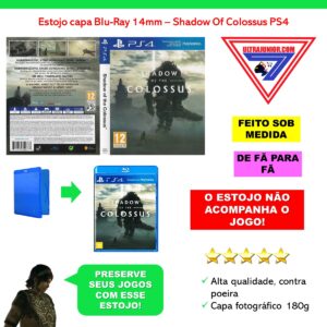 Shadow of colossus ps4 sem jogo com capa estojo