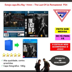 The Last of Us PS4 Remaster sem jogo com capa e estojo bluray