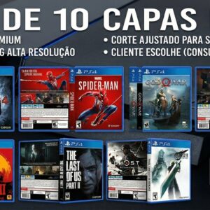 Pack de 10 impressões de capas mistas para PS4