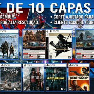 Pack de 10 impressões de capas mistas para PS5
