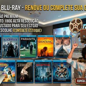 Pack de 10 impressões de capas mistas para filmes bluray