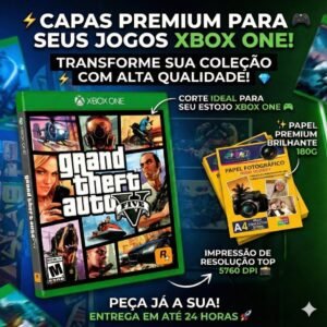 kit 6 Capas para games de Xbox One Papel Fotográfico Premium 180gr